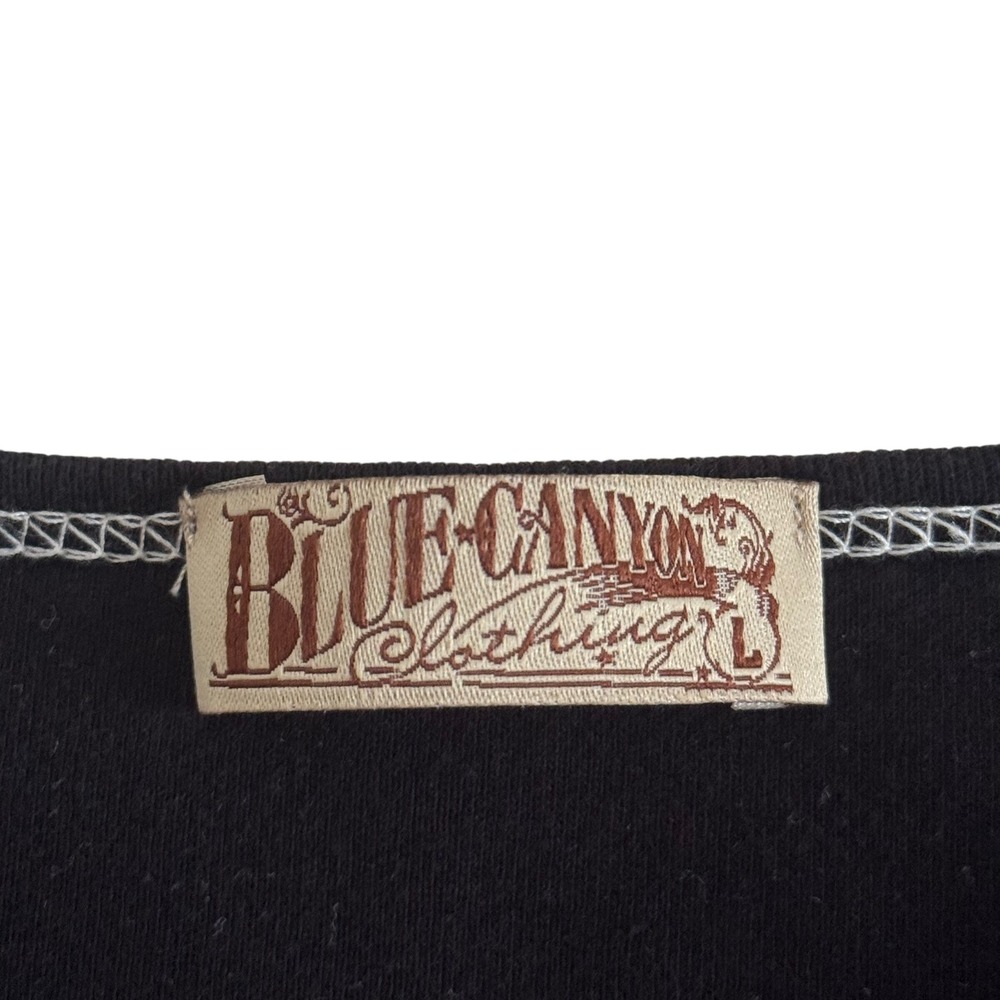 Blue Canyon Bluegrass State Kentucky Horse Rhinestone Tee Black Size L Cotton - Picture 5 of 8